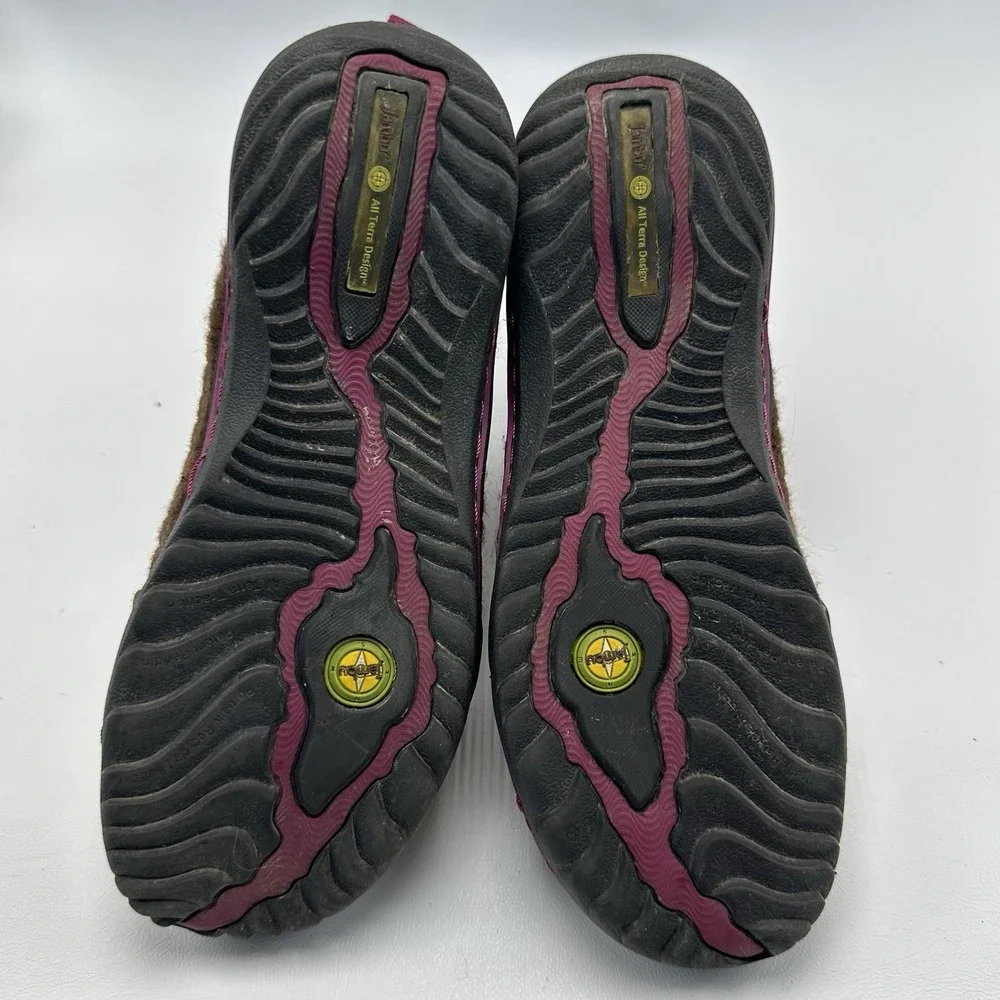 Jambu Boots Women's Size 7 M Hiking Hook And Loop Easy Close‎ Brown Pink